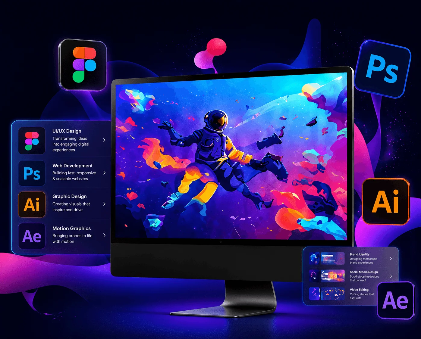 Creative design and animation workspace